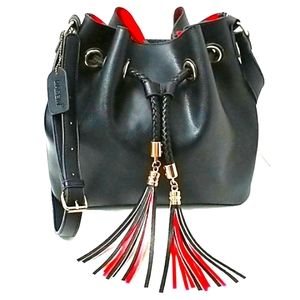 Dasein Black Bucket Large Bag